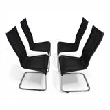 Set of 4 B 25 Tecta Cantilever Chairs by Axel Bruchhäuser, 1980