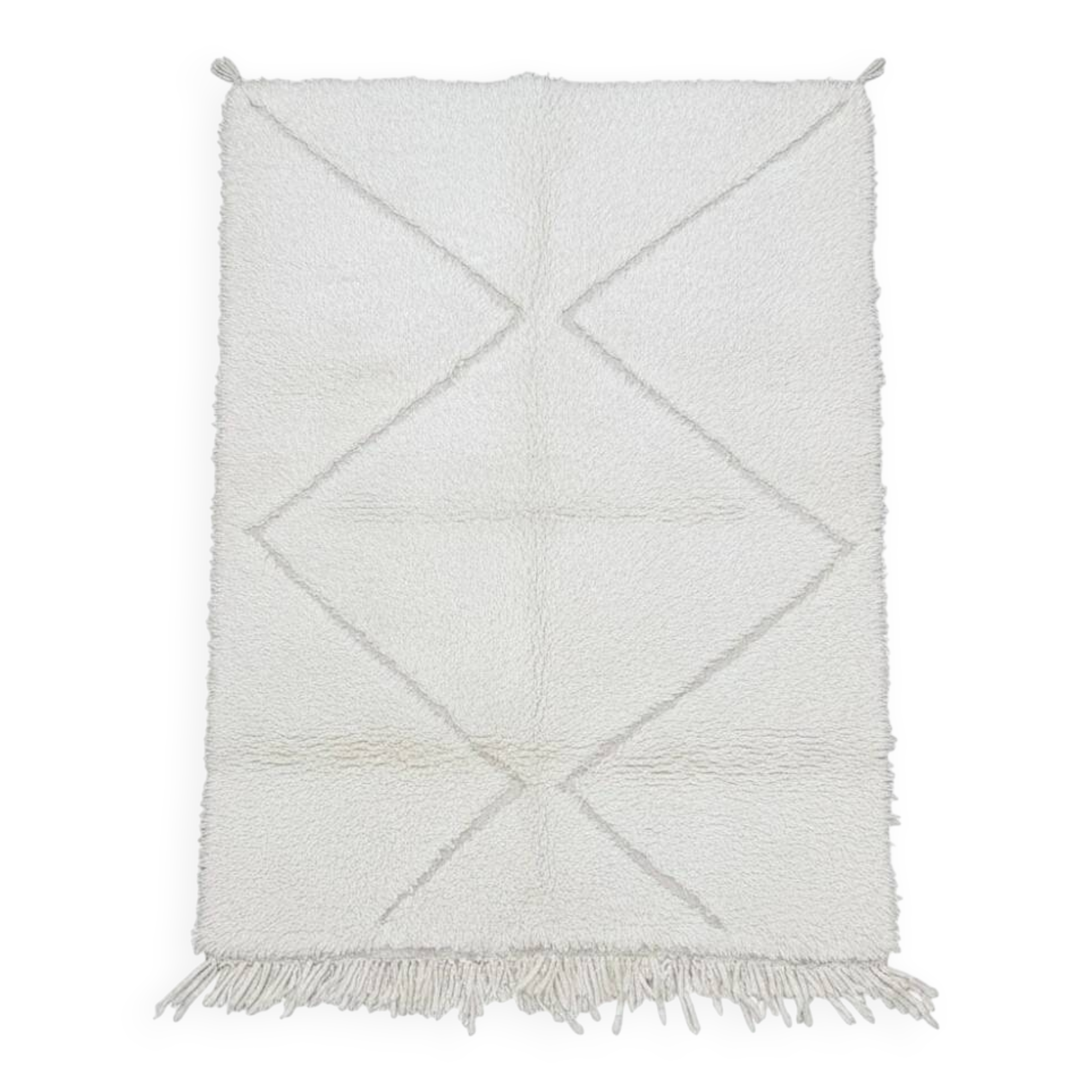 Small white Berber rug