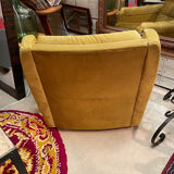 Vintage design velvet armchair 60/70