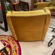Fauteuil vintage velours design 60/70