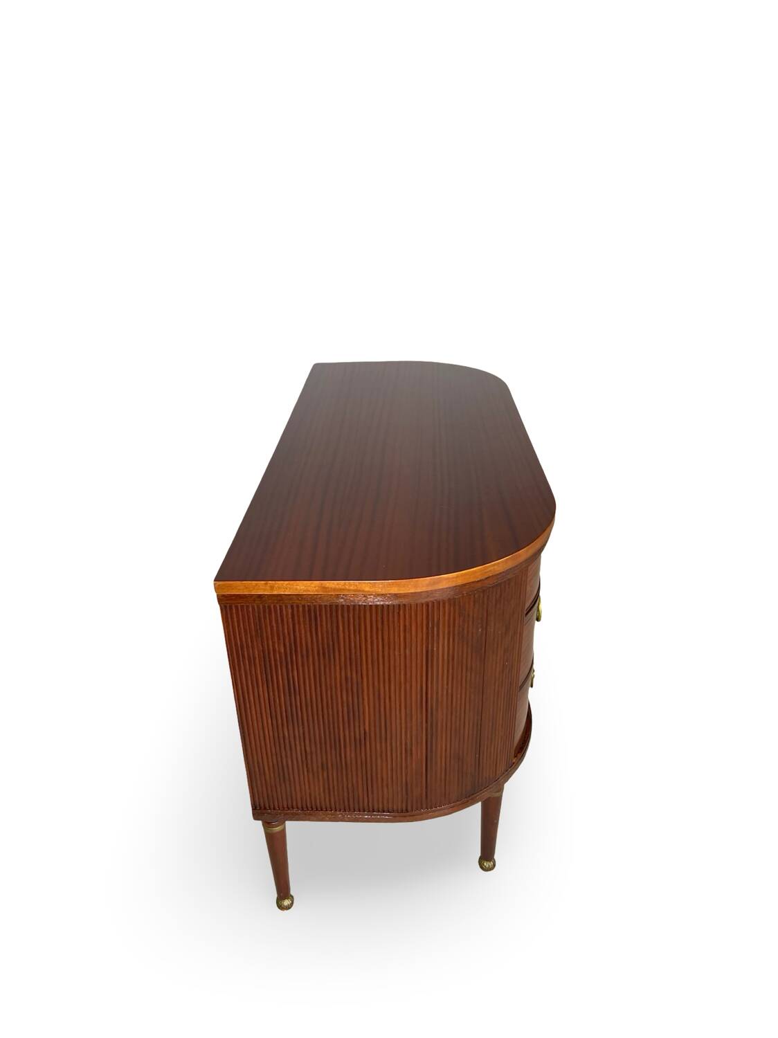 Large half-moon shaped chest of drawers/hall console, 1930s/1940s.