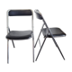 Paire de chaises pliantes skaï 70s