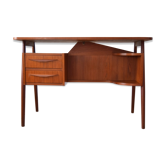 Bureau en teck danois par Gunner Nielsen pour Tibergaard, années 1960