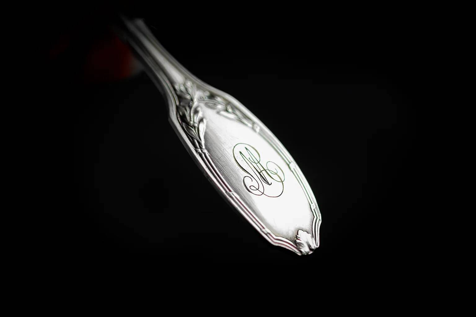 Alfenide – Christofle six silver-plated shellfish forks