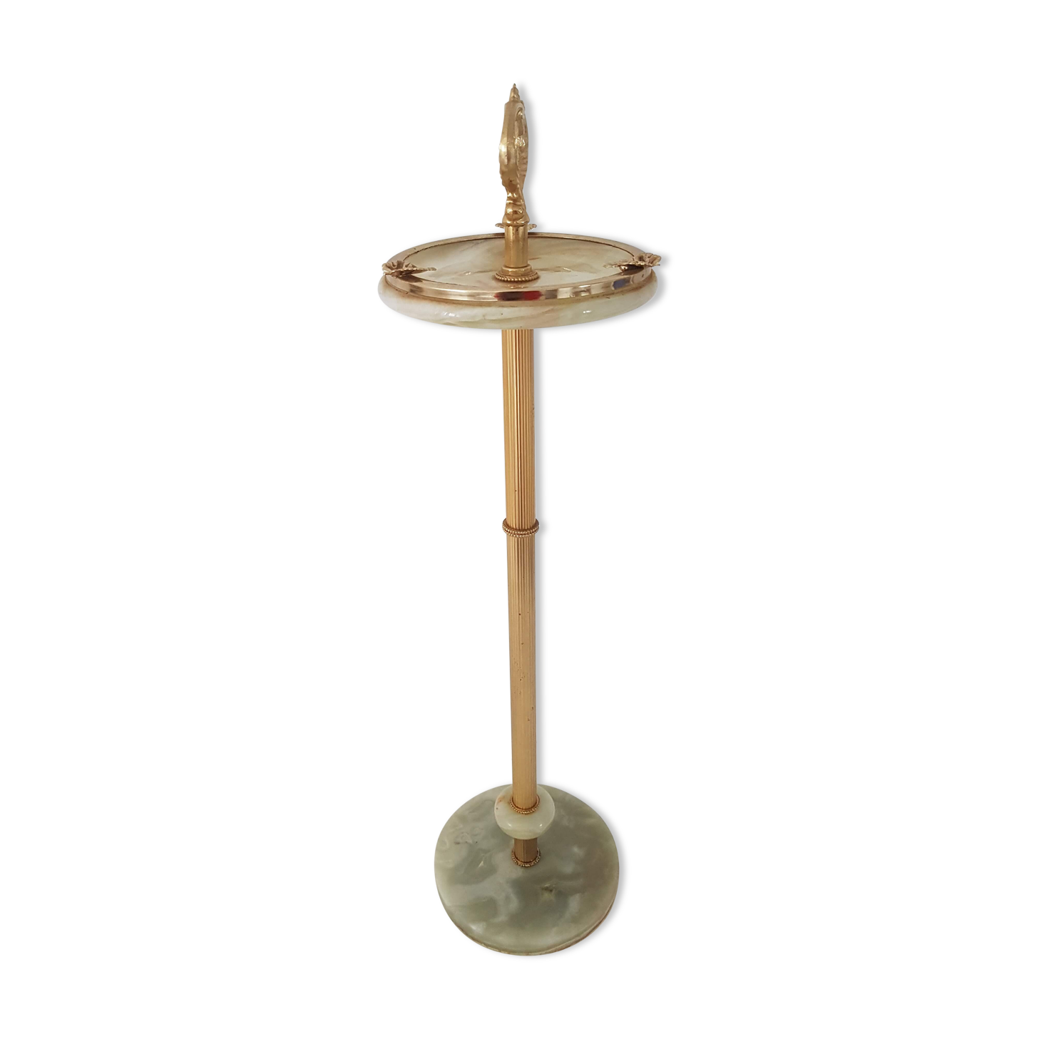 Ashtray on vintage marble stand