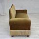 1950s, 2 seater sofa/daybed, light green furniture velour, ash wood legs.