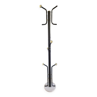 Vintage black and gold coat rack