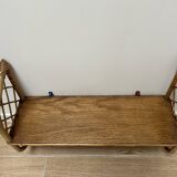 Rattan shelf