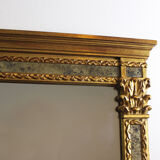 Mirror with parecloses, Regency style.