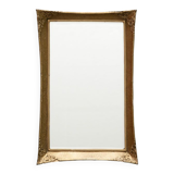 Scalloped and bevelled rectangle mirror