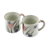 2 vintage sandstone mugs