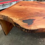 Solid pear tree bench