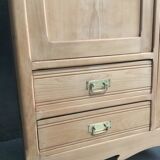 Raw wood hotel cabinet