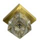 60s 70s Peill & Putzler Cube wall lamp ceiling lamp ice glass space design
