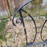 3 wrought iron garden chairs