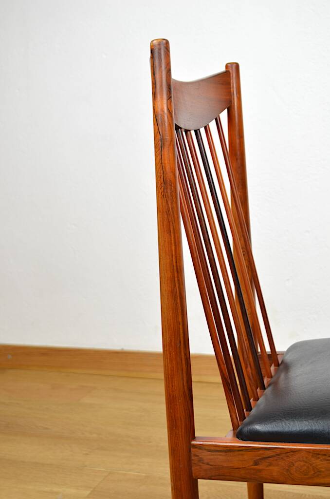 4 Danish Rosewood Chairs from Rio Arne Vodder 1960