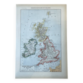 Map of Great Britain and Ireland - 20x29cm