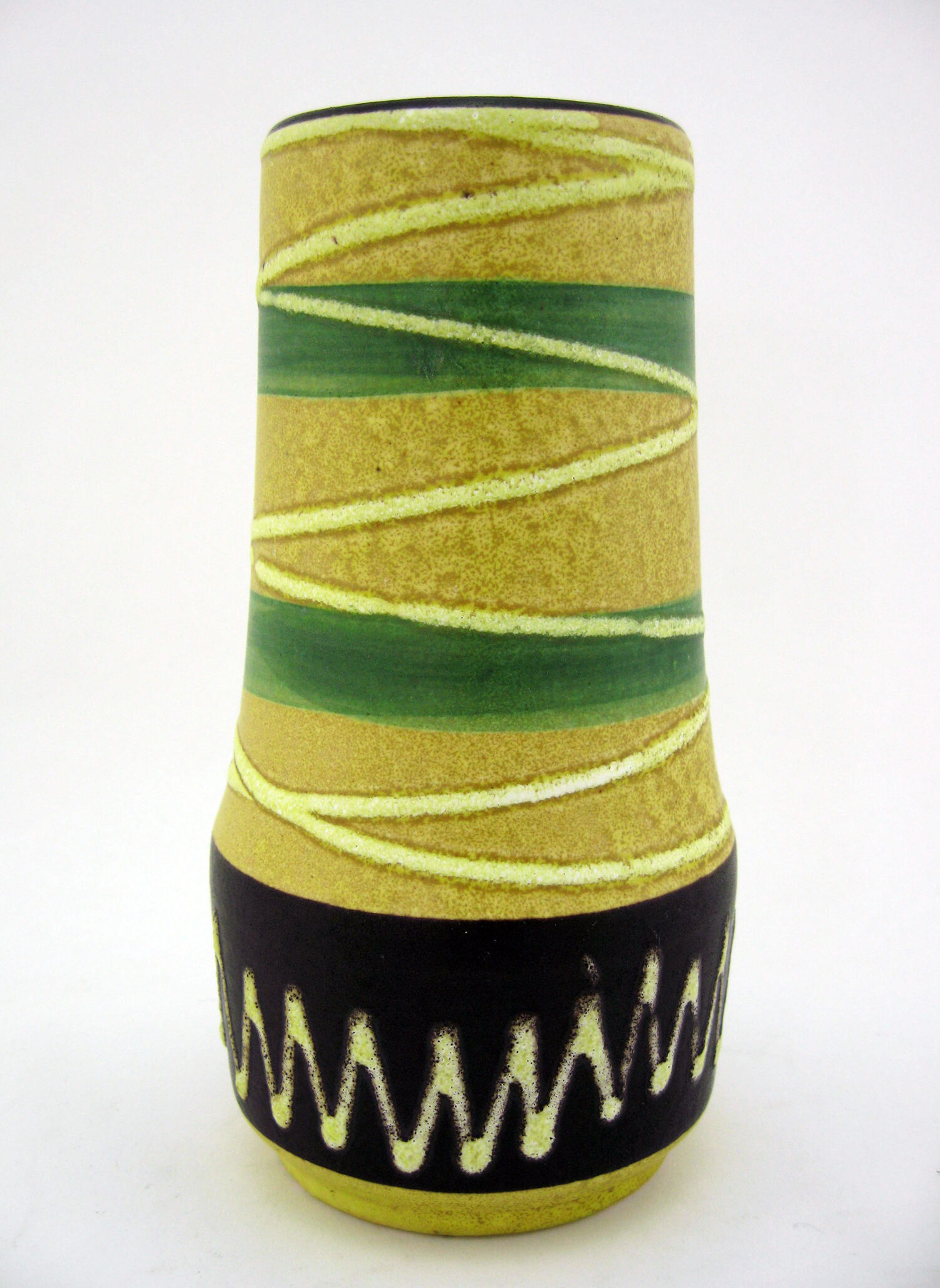 Matte ceramic vase - Scheurich 529-18 - West Germany Pottery - vintage 50s