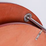 Restored Bauhaus Small Round Table, Chrome-Plated Steel, Czechia, 1930s