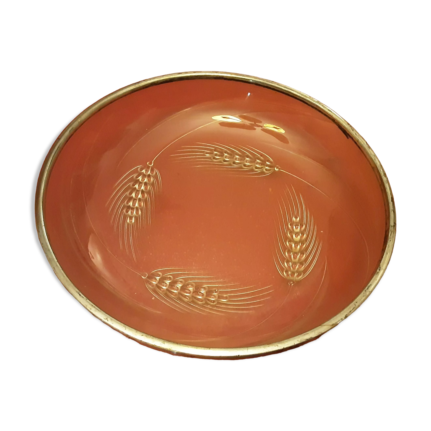 FRUIT CUP GLASS CUT CUT METAL SILVER SWORDS OF BLE