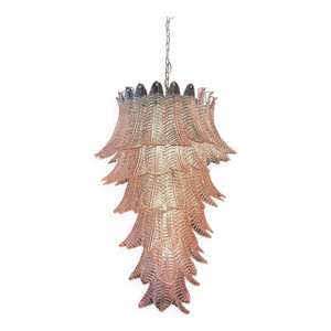 Lustre vintage italien en verre