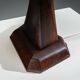 Large mid-century solid rosewood table lamp