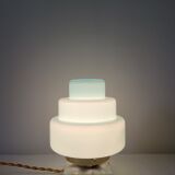 Art Deco blue skyscraper lamp