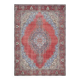 1970s Vintage Persian Handmade Wool Cotton Red Area Rug 289x384
