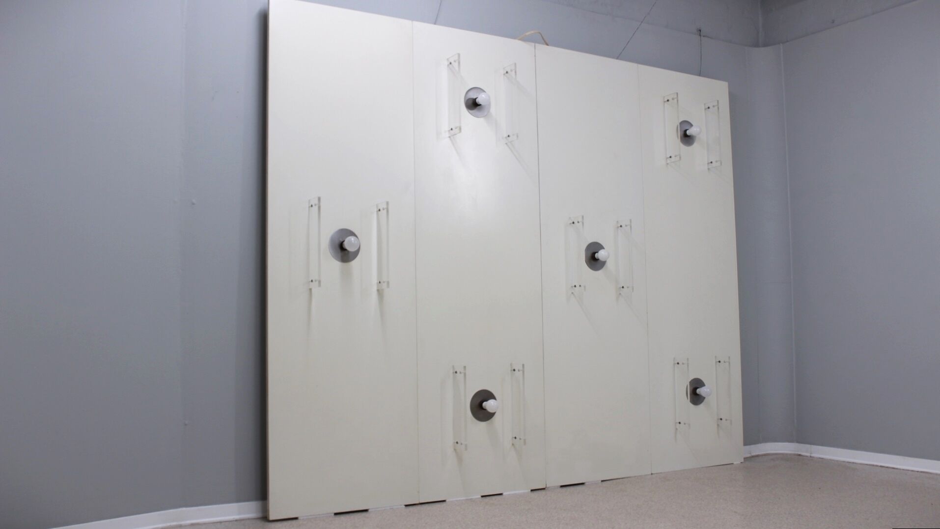 Backlit Bookcase Roberto Monsani for Acerbis 1970s