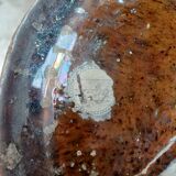 Large ceramic vase on a column, 1.49 meters tall, circa 1900, in its original condition.