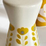 Vintage Scandinavian style ceramic salt and pepper shakers