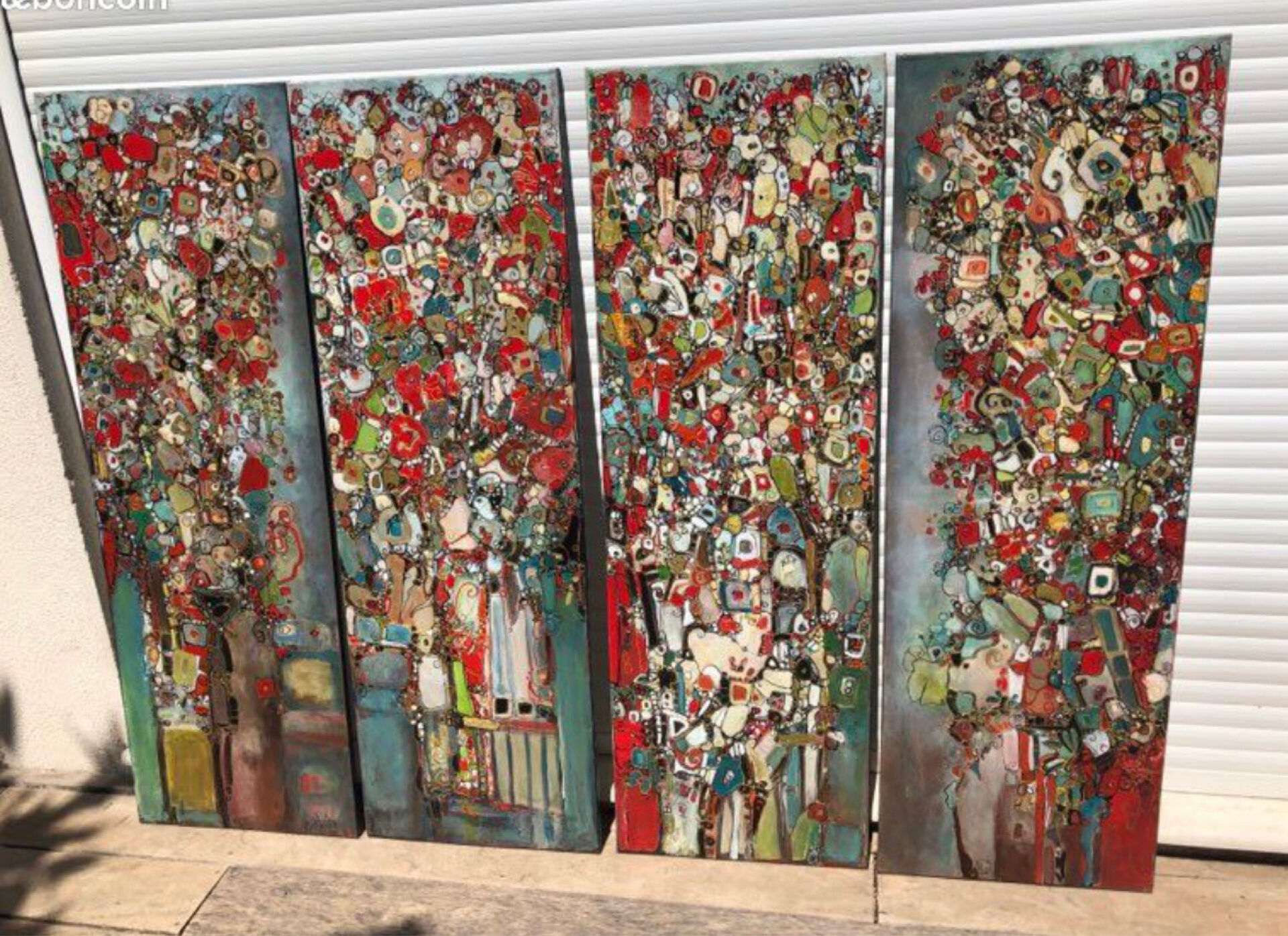 Chantal Bir 2018 - Set of x4 paintings on canvases
