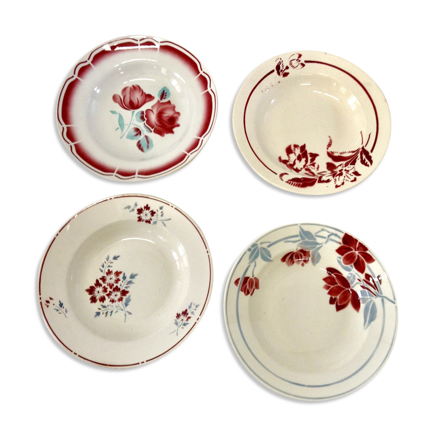 Ensemble de 4 assiettes creuses