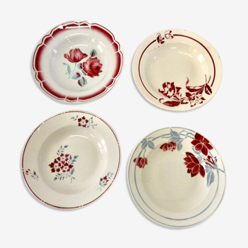 Ensemble de 4 assiettes creuses