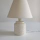 Small French lamp from the 1960s carved in stone