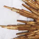 Mirror golden sun convex witch eye 80 x 80 cm