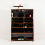 “Double-sided” rosewood bookcase on casters. Circa 1960. LS58761008H