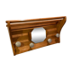 Wooden patère