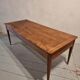 Antique French oak dining table with pine top – 19th century