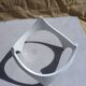 Coffee table space age wood and glass