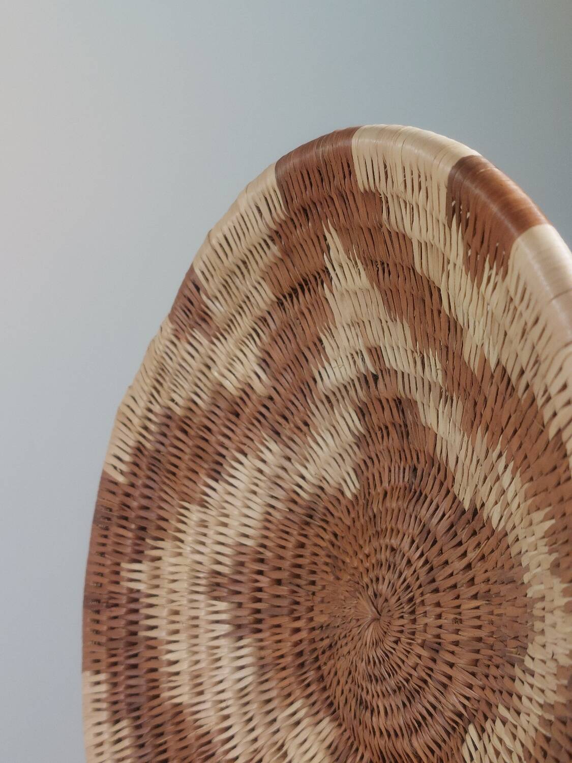 Vintage african hand woven tribal decor basket or waill plate