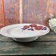 Plate on vintage heel dessert dish Rose Red