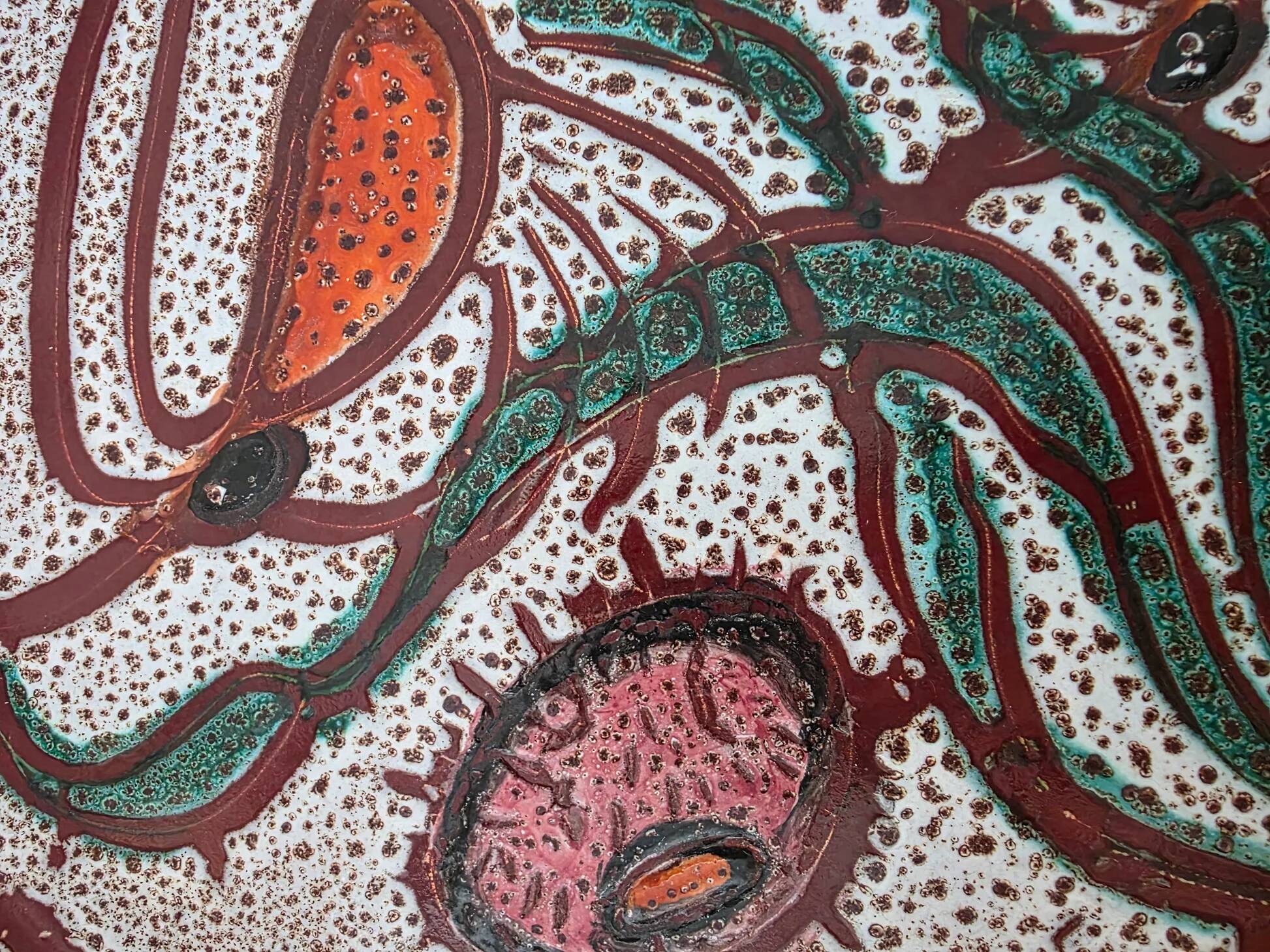 Large dish in the style of Vallauris