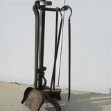 Wrought iron chimney servant, and bronze, ancient