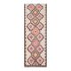 1970s Turkish Oushak Handmade Wool Cotton Pink Runner Rug 92x267