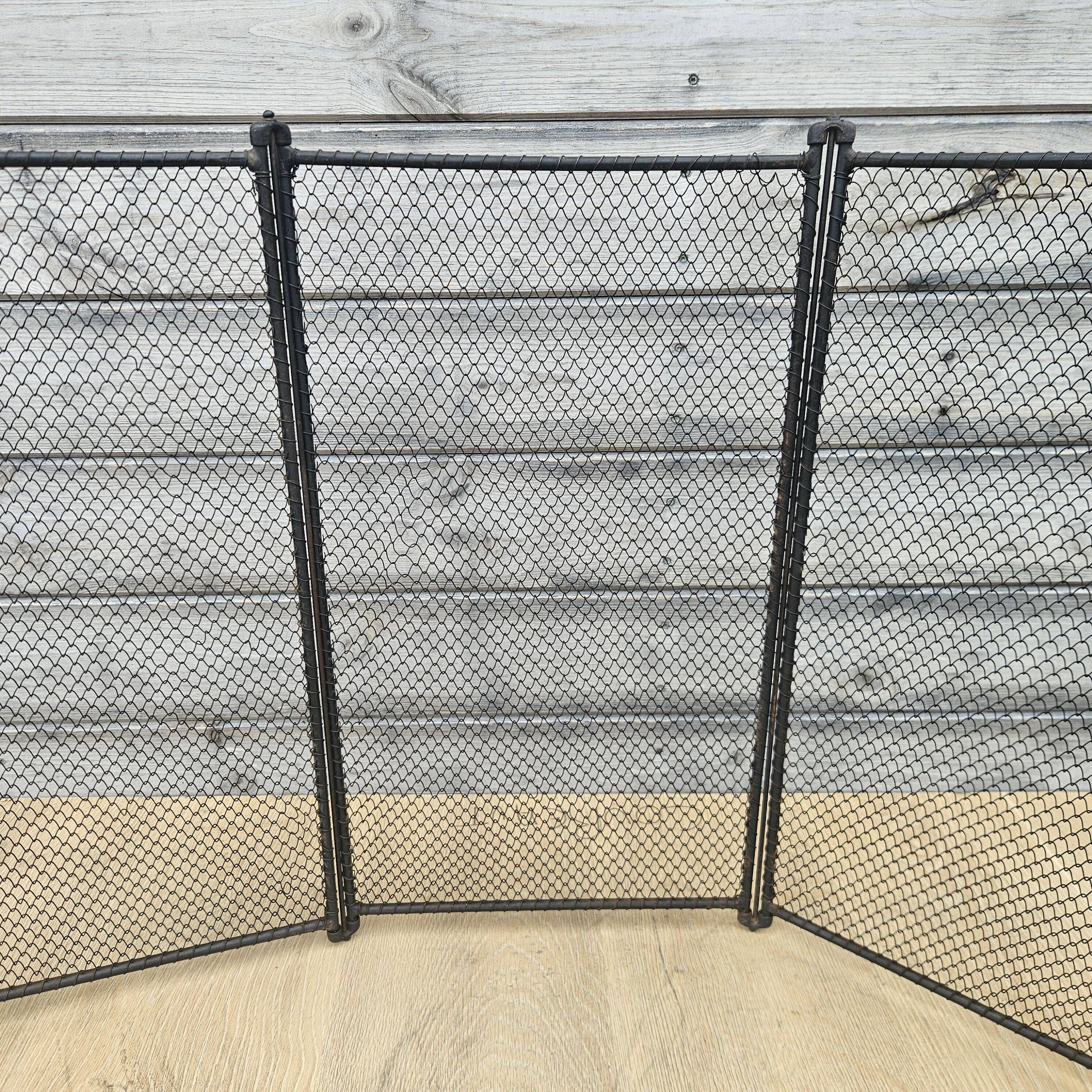 19th-century fireplace screen