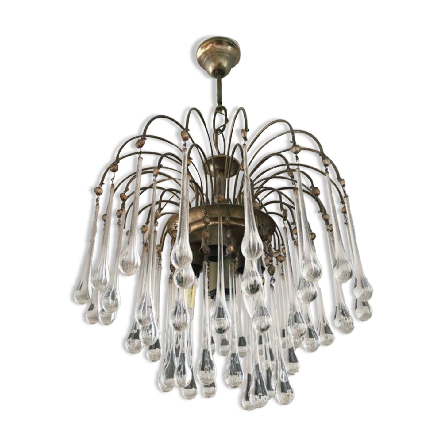 Lustres gouttes en verre de Murano
