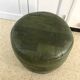 Vintage leather patchork pouf from the 70s