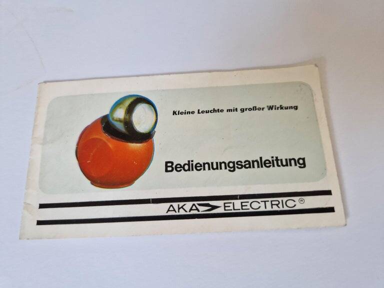 Rare Midcentury Table Magnetic Halogen Lamp AKA, Space Age, Germany, 1970s