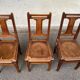 3 Art Deco Luterma chairs Estonia 1950
